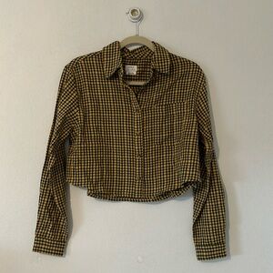 RVCA women’s cropped flannel